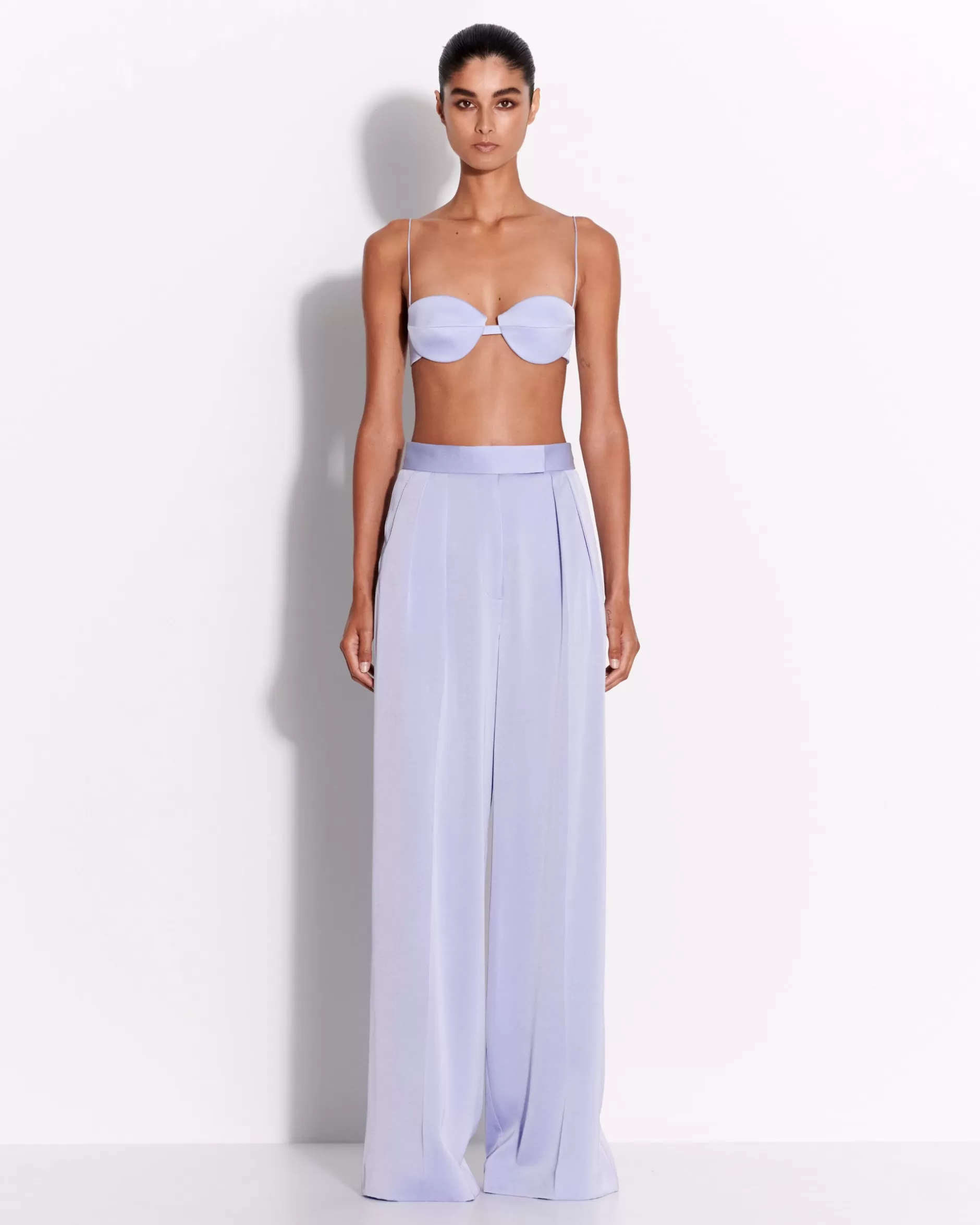 Double Pleat Trouser in Satin Crepe | Alex Perry Sale