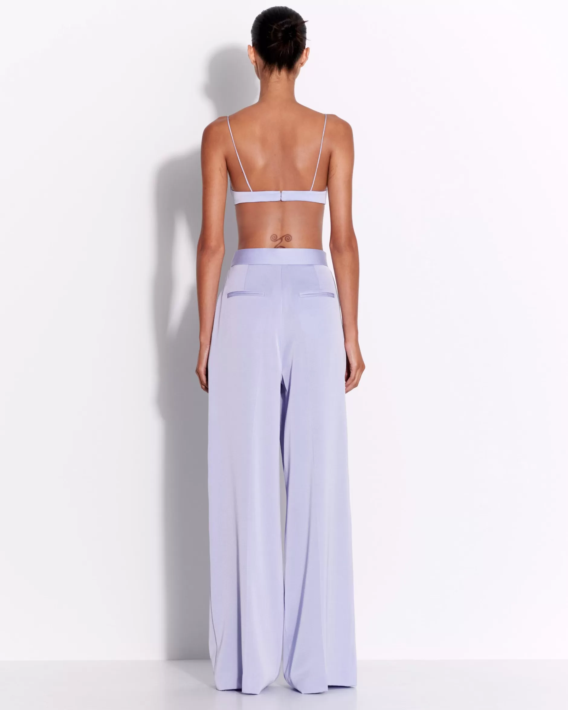 Double Pleat Trouser in Satin Crepe | Alex Perry Sale