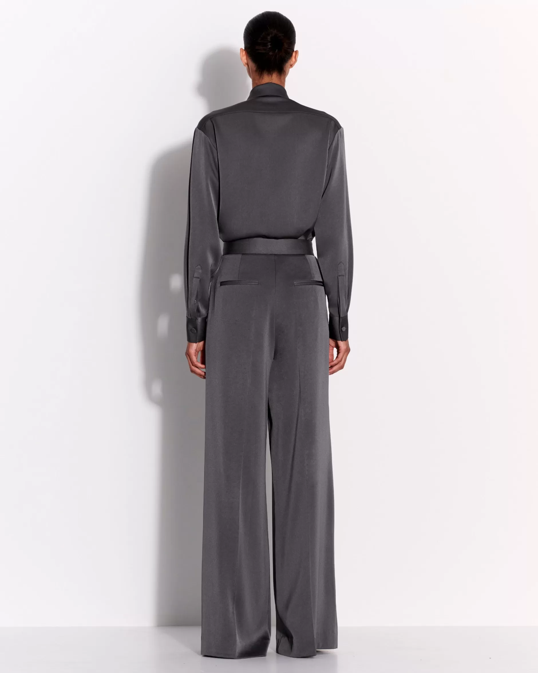 Double Pleat Trouser in Satin Crepe | Alex Perry Sale