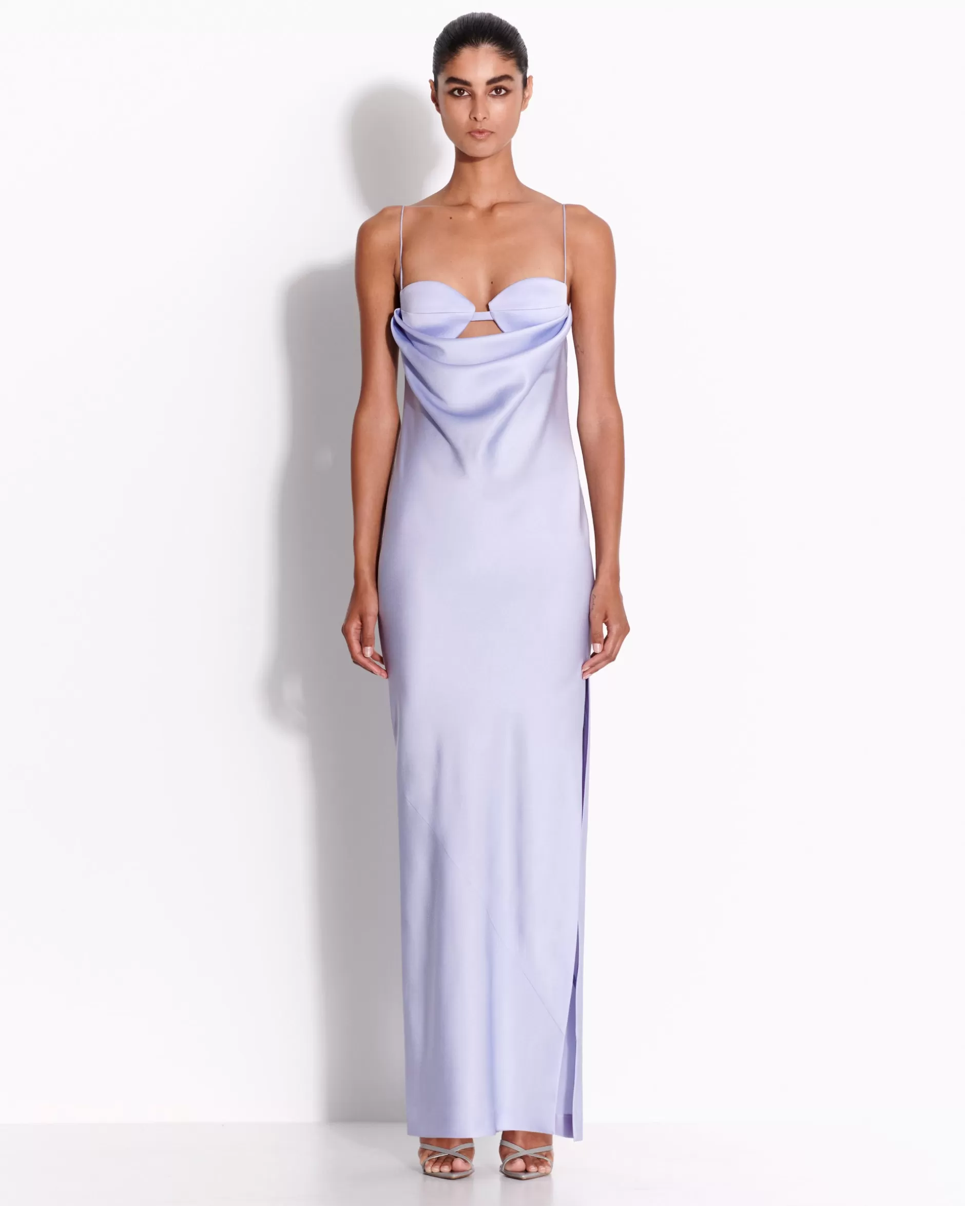 Drape Cut Out Column in Satin Crepe | Alex Perry Hot