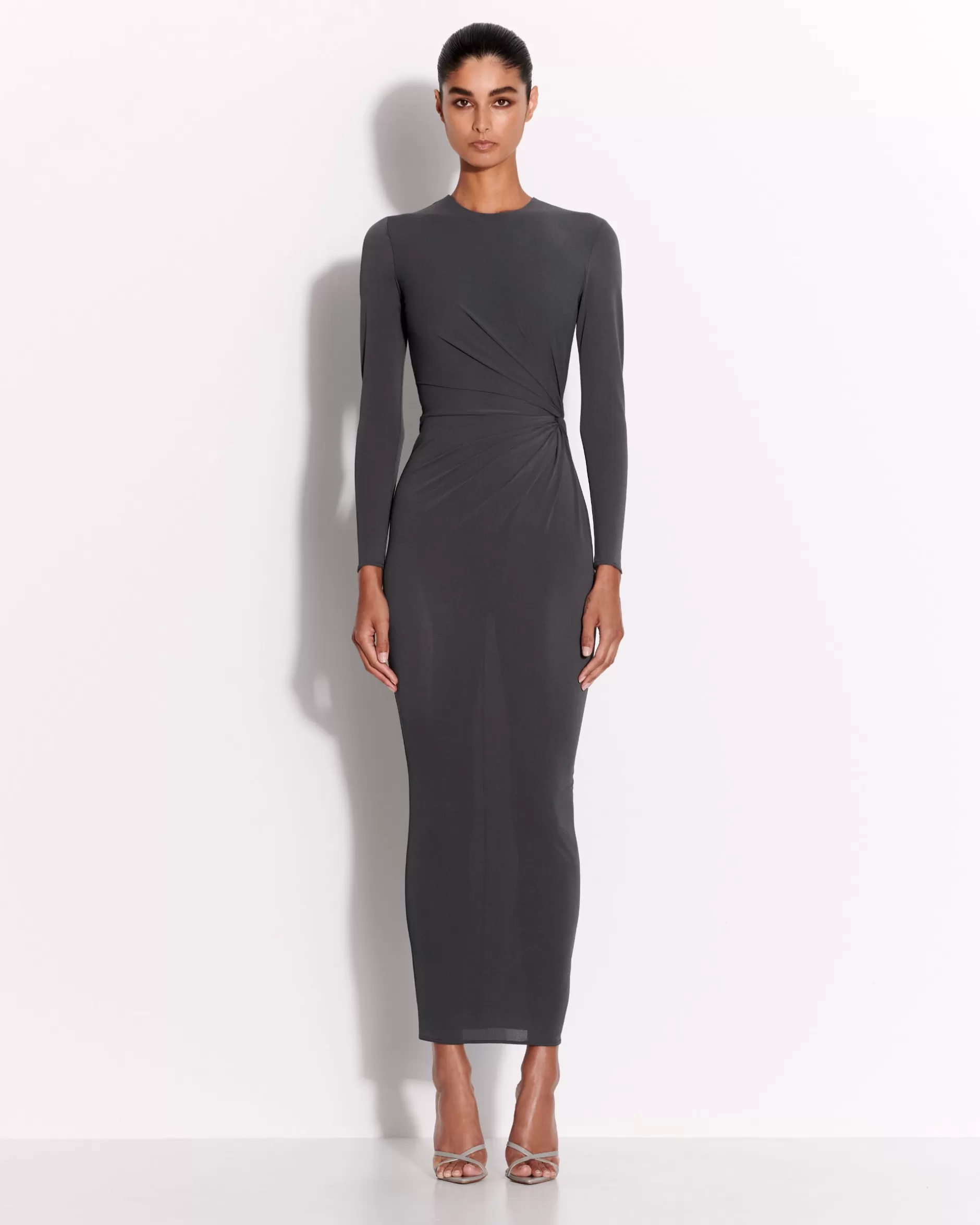 Long Sleeve Twist Dress in Crepe Jersey | Alex Perry Best Sale