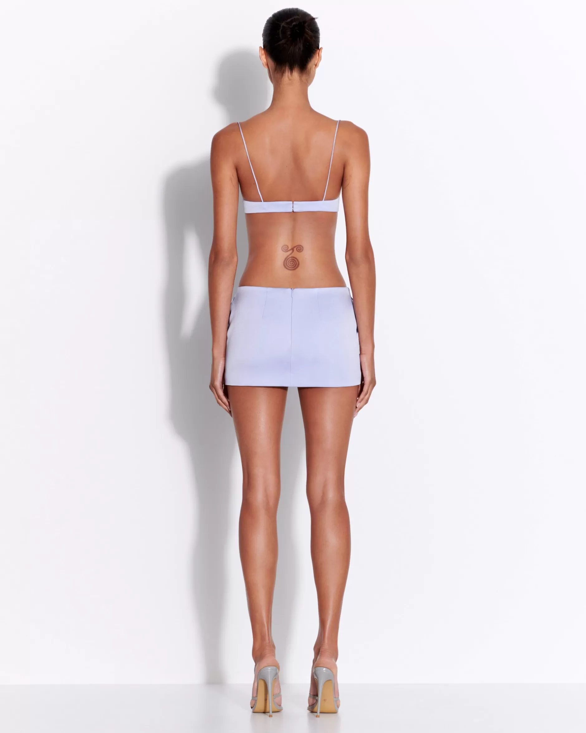 Low Rise Mini Skirt in Satin Crepe | Alex Perry Shop