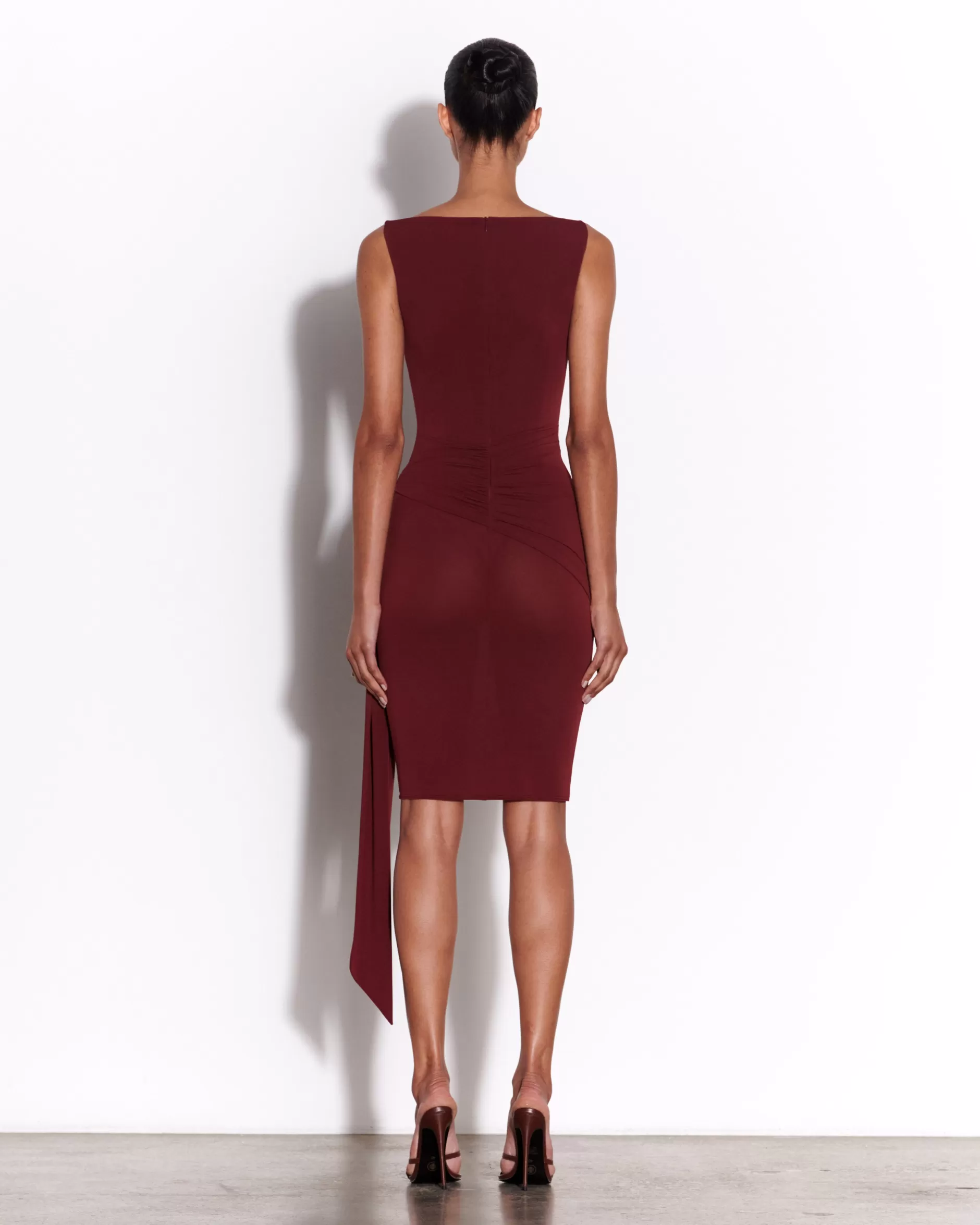 Overlay Twist Dress in Crepe Jersey | Alex Perry Fashion