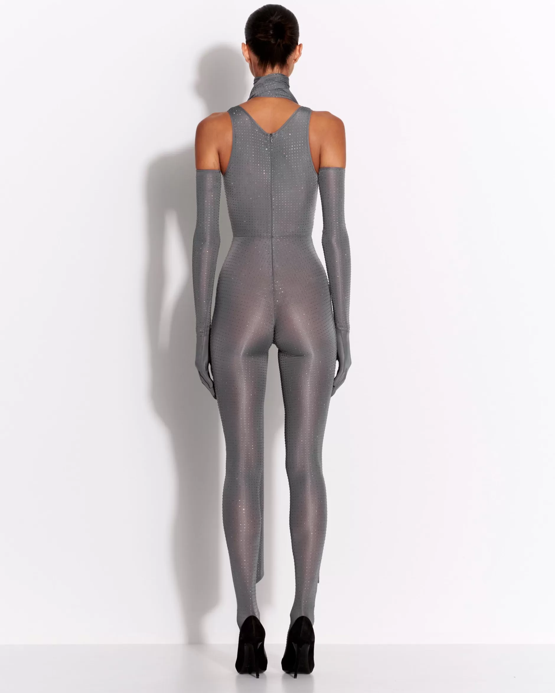 Singlet Catsuit in Crystal Jersey | Alex Perry Store