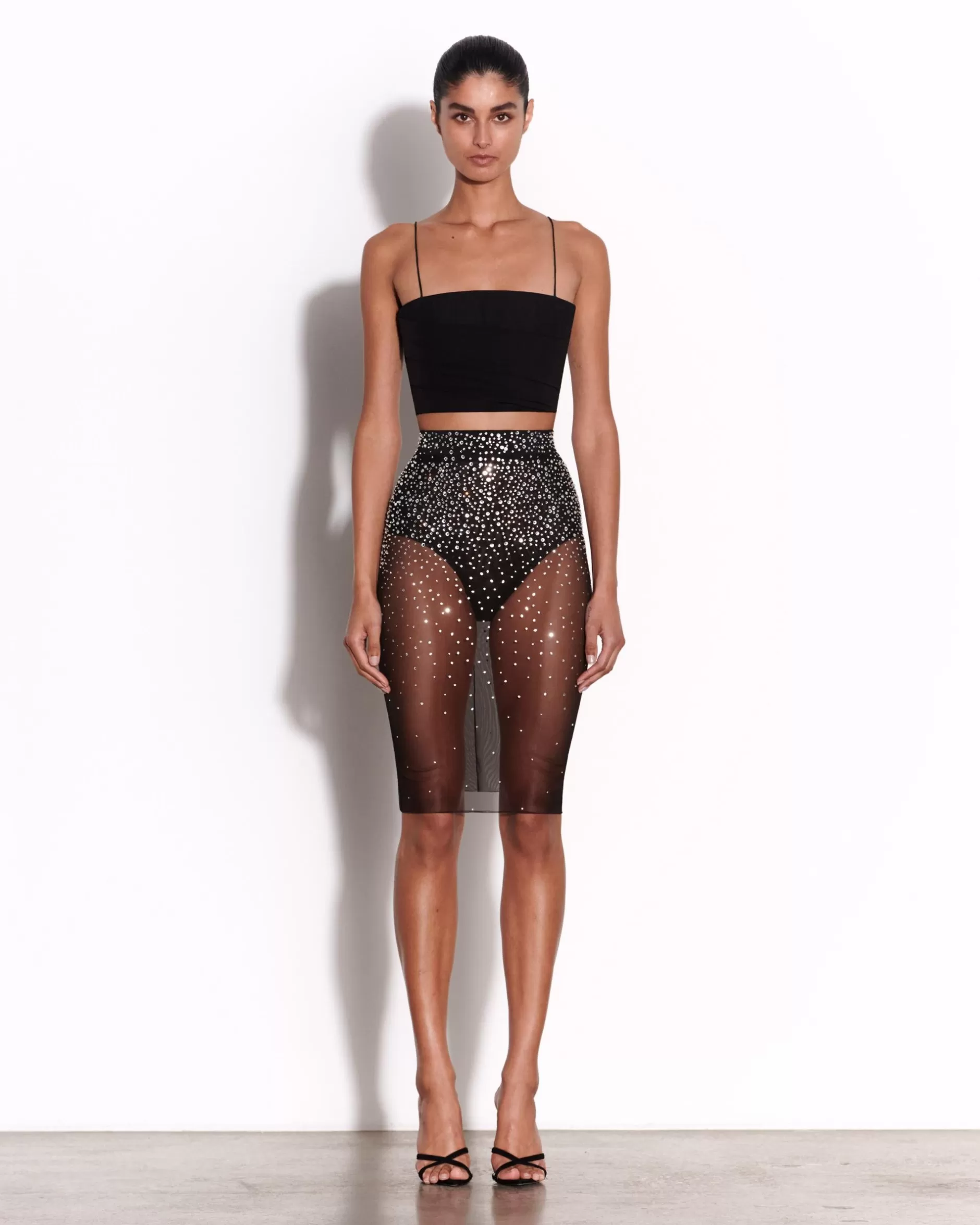 Skirt in Crystal Mesh | Alex Perry Hot