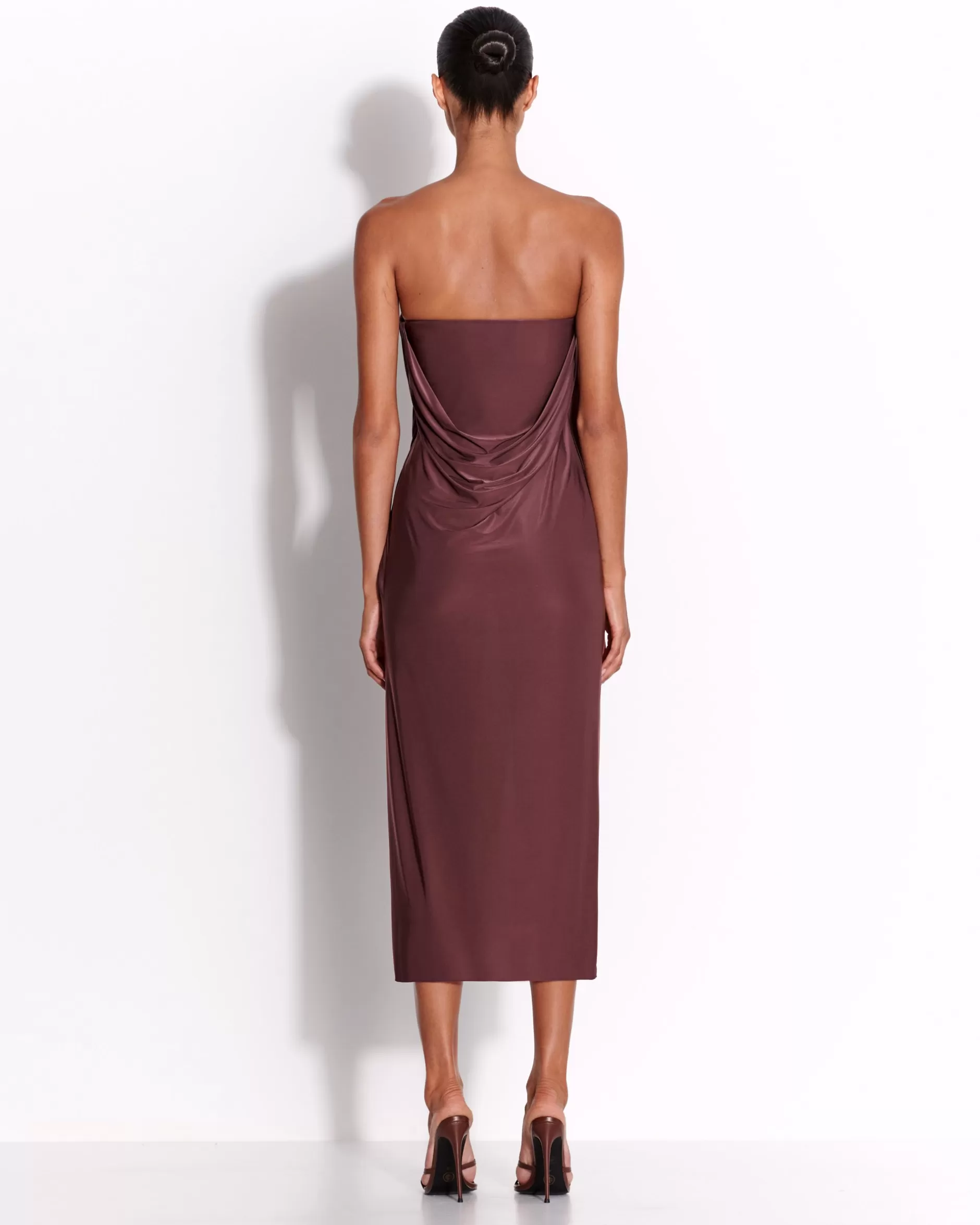 Strapless Corset Drape Dress in Jersey | Alex Perry Shop