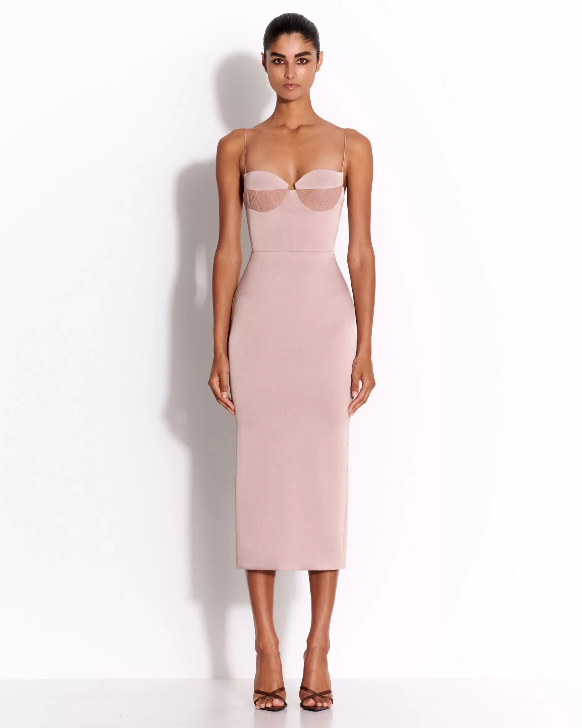 Sweetheart Dress in Satin Crepe | Alex Perry Online