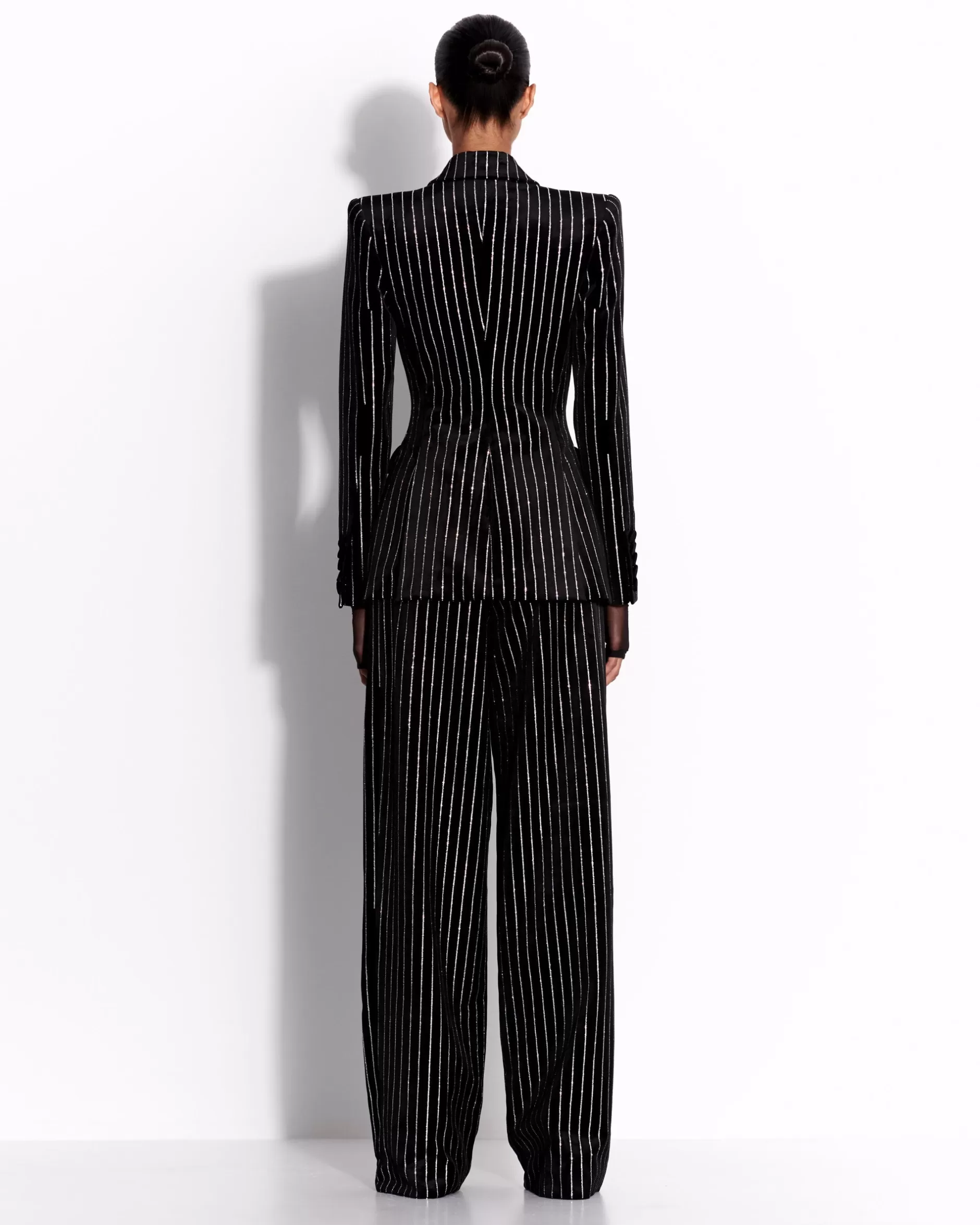 Tailored Trouser in Crystal Velvet | Alex Perry Online