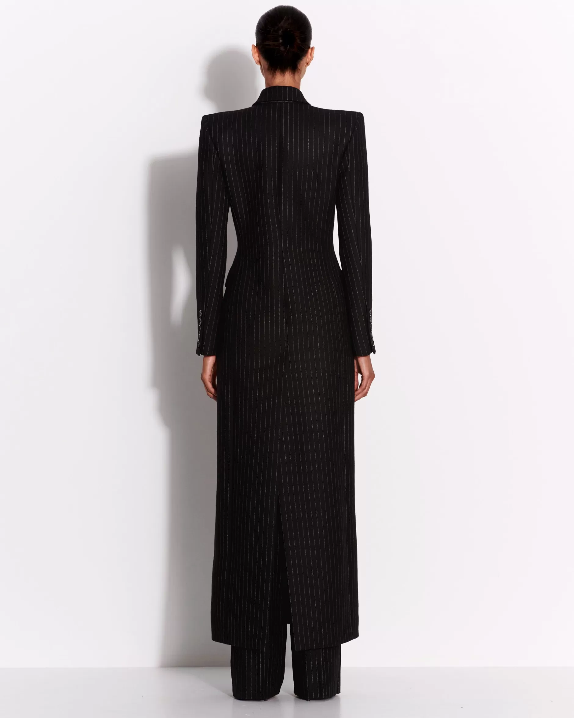 Tailored Trouser in Wool Pinstripe | Alex Perry Fashion