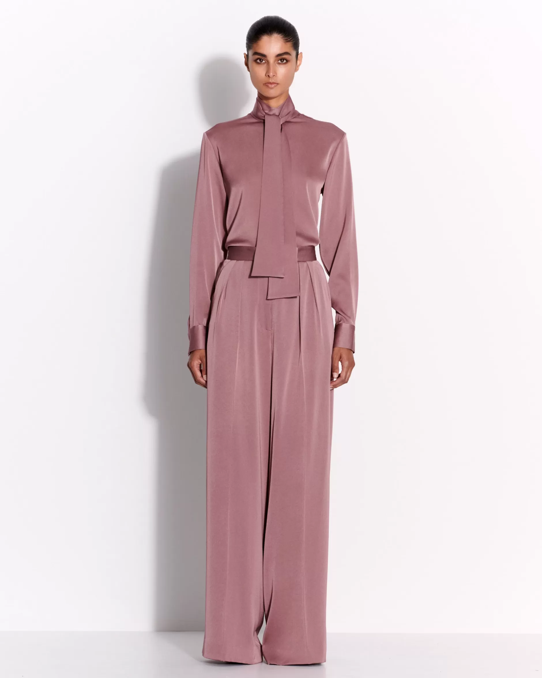 Tie Shirt in Satin Crepe | Alex Perry Shop